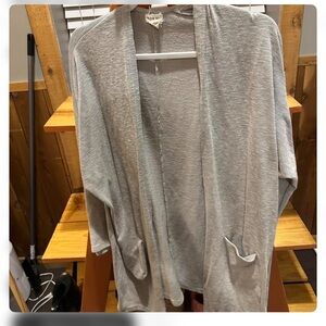 Altar'd State Gray Open-Front Cardigan